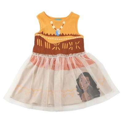 рокля,дамски,поли,и,рокли,disney,moana,sleeveless,dress,multicolor,(orange)