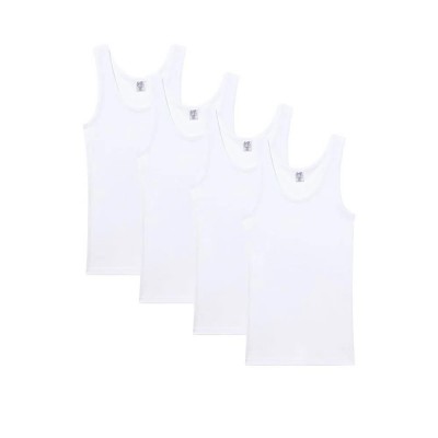 тениска,мъжки,тениски,дамски,тениски,abanderado,ks02300,sleeveless,t,shirt,4,units,white,(blanco)