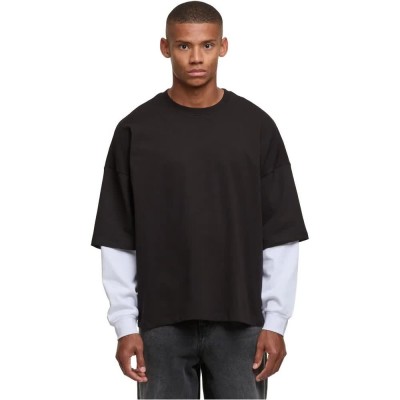 тениска,мъжки,тениски,дамски,тениски,def,double,long,sleeve,t,shirt,black,(jet,black,bright,white)