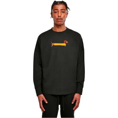 тениска,мъжки,тениски,дамски,тениски,merchcode,christmas,dog,long,sleeve,t,shirt,black,(black)