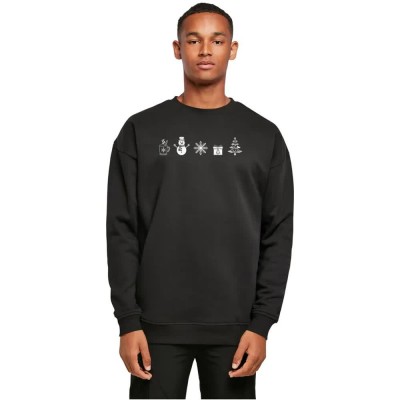 блуза,мъжки,пуловери,merchcode,christmas,elements,sweatshirt,black,(black)