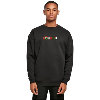 блуза,мъжки,пуловери,merchcode,christmas,ho,ho,ho,sweatshirt,black,(black)