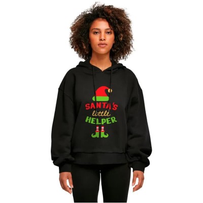 суичър,дамски,блузи,merchcode,christmas,santa´s,little,helper,hoodie,black,(black)