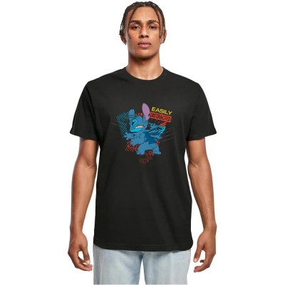 тениска,мъжки,тениски,дамски,тениски,merchcode,lilo,&,stitch,easi,distracted,short,sleeve,t,shirt,black,(black)