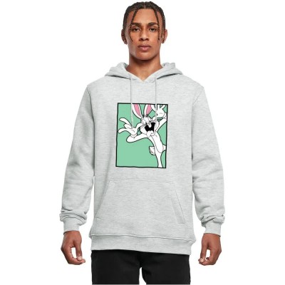 суичър,мъжки,пуловери,merchcode,looney,tunes,bugs,bunny,funny,face,hoodie,grey,(heather,grey)