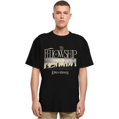 тениска,мъжки,тениски,дамски,тениски,merchcode,lord,of,the,rings,fellowship,oversized,short,sleeve,t,shirt,black,(black)