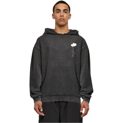 суичър,мъжки,пуловери,merchcode,love,in,the,air,acid,washed,oversized,hoodie,black,(black)