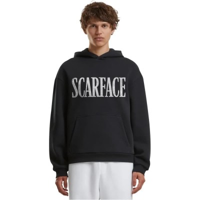 суичър,мъжки,пуловери,merchcode,scarface,logo,fluffy,hoodie,black,(black)