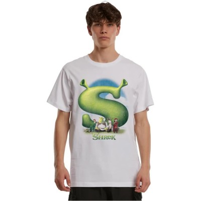 тениска,мъжки,тениски,дамски,тениски,merchcode,shrek,distressed,poster,short,sleeve,t,shirt,white,(white)
