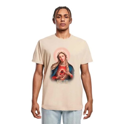 тениска,мъжки,тениски,дамски,тениски,mister,tee,praying,mari,short,sleeve,t,shirt,beige,(sand)