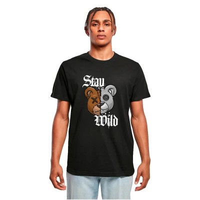 тениска,мъжки,тениски,дамски,тениски,mister,tee,stay,wild,short,sleeve,t,shirt,black,(black)