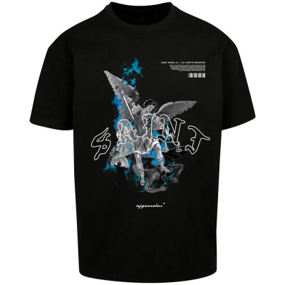 тениска,мъжки,тениски,дамски,тениски,mj,gonzales,saint,heavy,oversizes,short,sleeve,t,shirt,black,(black)
