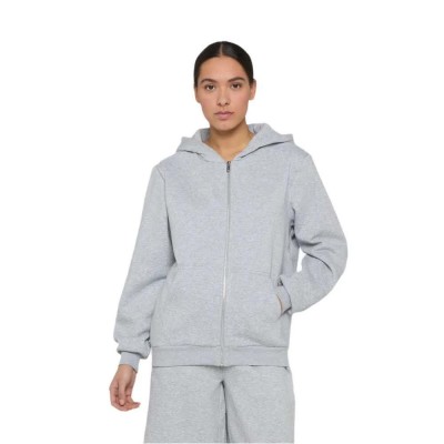 блуза,дамски,блузи,urban,classics,fluffy,full,zip,sweatshirt,grey,(heather,grey)
