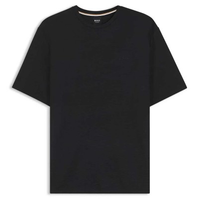 тениска,мъжки,пижами,boss,rib,10265768,short,sleeve,pyjama,t,shirt,black,(black)