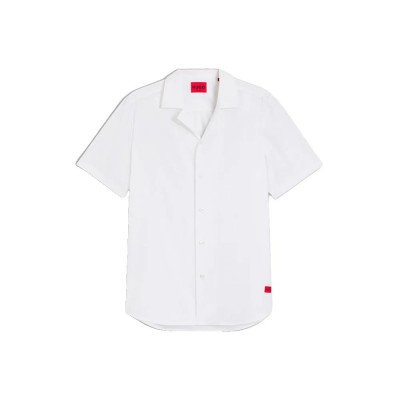риза,с,къс,ръкав,дамски,ризи,мъжки,ризи,hugo,ellino,10278383,short,sleeve,shirt,white,(open,white)