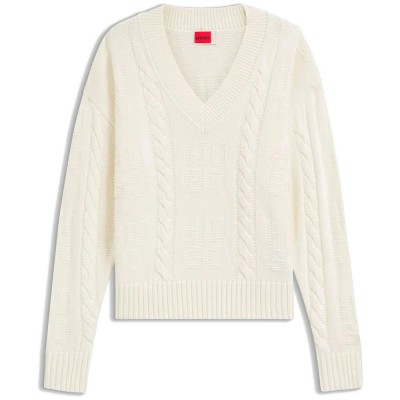блуза,мъжки,пуловери,дамски,пуловери,hugo,sypres,10276330,sweater,beige,(open,white)