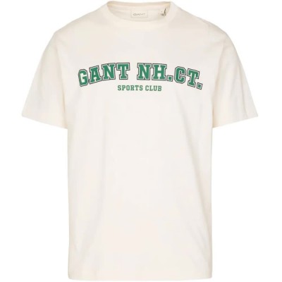 тениска,мъжки,тениски,дамски,тениски,gant,2003345,graphic,short,sleeve,t,shirt,white,(cream)