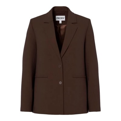 сако,дамски,сака,pieces,bosella,loose,fit,blazer,brown,(hot,fudge)