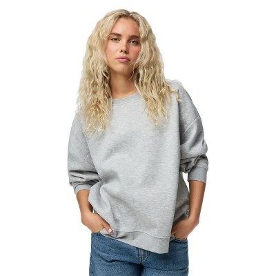 блуза,дамски,блузи,pieces,chilli,loose,fit,sweatshirt,grey,(light,grey,melange)