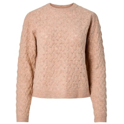 блуза,мъжки,пуловери,дамски,пуловери,pieces,lelou,sweater,beige,(taupe,gray,melange)