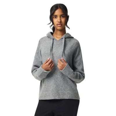 блуза,мъжки,пуловери,дамски,пуловери,pieces,malou,hoodie,sweater,grey,(medium,grey,melange)