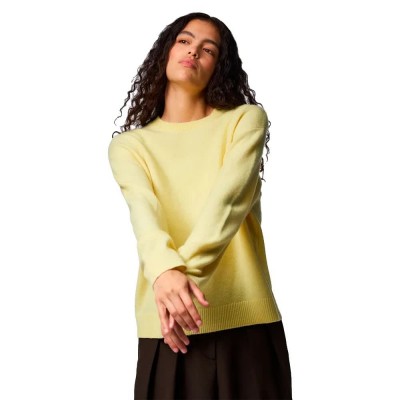 блуза,мъжки,пуловери,дамски,пуловери,pieces,sally,sweater,yellow,(french,vanilla,melange)