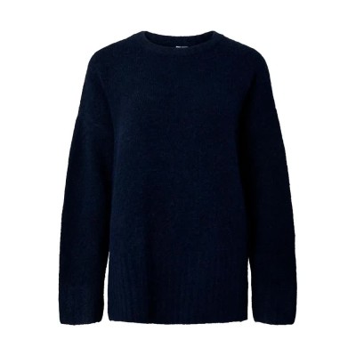 блуза,мъжки,пуловери,дамски,пуловери,pieces,tina,sweater,blue,(maritime,blue,melange)
