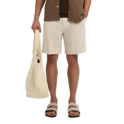 къси,панталони,мъжки,панталони,дамски,панталони,selected,leroy,linen,regular,fit,shorts,beige,(pure,cashmere,white)