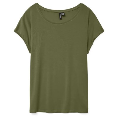 тениска,мъжки,тениски,дамски,тениски,vero,moda,ava,plain,short,sleeve,t,shirt,green,(sphagnum)
