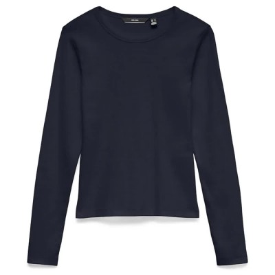 тениска,мъжки,тениски,дамски,тениски,vero,moda,chloe,long,sleeve,t,shirt,blue,(sky,captain)