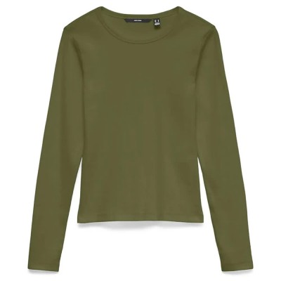 тениска,мъжки,тениски,дамски,тениски,vero,moda,chloe,long,sleeve,t,shirt,green,(sphagnum)