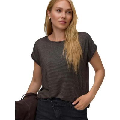 тениска,мъжки,тениски,дамски,тениски,vero,moda,lava,plain,lurex,strip,short,sleeve,t,shirt,grey,(chocolate,torte,gold,lurex)