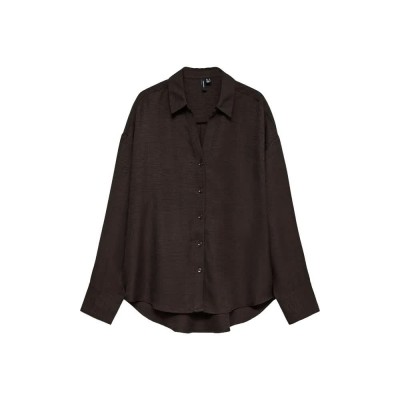 риза,с,дълъг,ръкав,дамски,ризи,мъжки,ризи,vero,moda,melaney,queeny,long,sleeve,shirt,brown,(chocolate,torte)