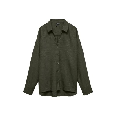 риза,с,дълъг,ръкав,дамски,ризи,мъжки,ризи,vero,moda,melaney,queeny,long,sleeve,shirt,green,(forest,night)