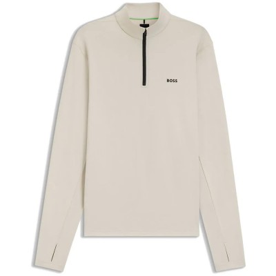 блуза,мъжки,пуловери,boss,active,10280191,half,zip,sweatshirt,beige,(light,beige)