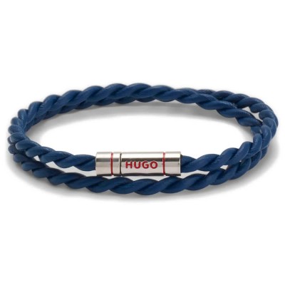 бижутерия,hugo,50552596,bracelet,silver,(open,blue)