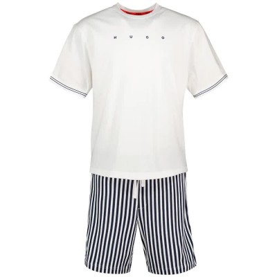 пижама,мъжки,пижами,hugo,coasta,10278457,short,sleeve,pyjama,white,(white)