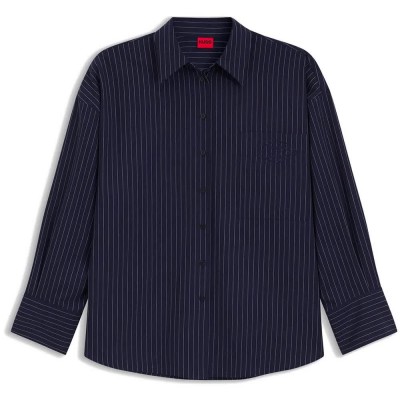 дамски,блузи,hugo,extra,10279697,long,sleeve,blouse,blue,(open,miscellaneous)