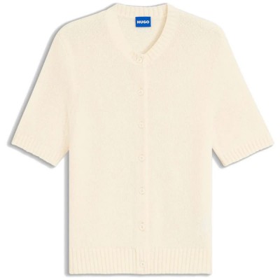 жилетка,мъжки,пуловери,дамски,пуловери,hugo,scutina,10280250,blue,cardigan,white,(open,white)