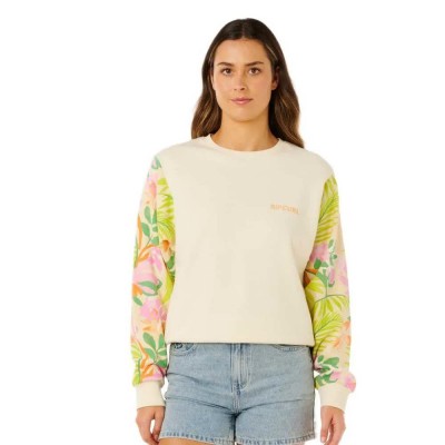 блуза,дамски,блузи,rip,curl,molokaï,crew,sweatshirt,beige,(off,white)