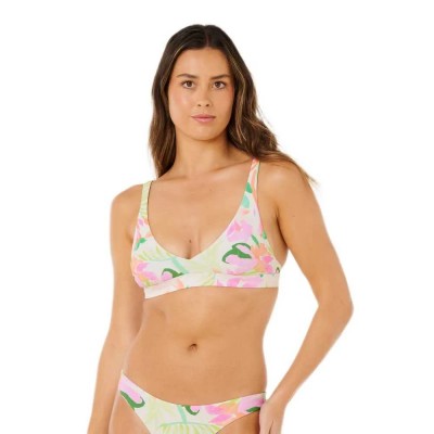 дамски,бански,костюми,rip,curl,molokaï,halter,bikini,top,multicolor,(off,white)