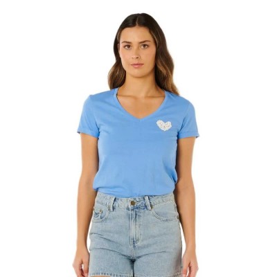 тениска,мъжки,тениски,дамски,тениски,rip,curl,rc,heart,short,sleeve,v,neck,t,shirt,blue,(cornflower,blue)