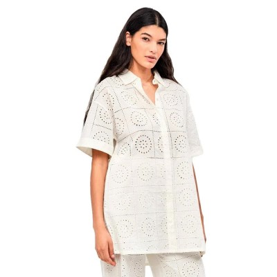 дамски,пижами,gisela,cotton,short,sleeve,nightgown,beige,(ecru)