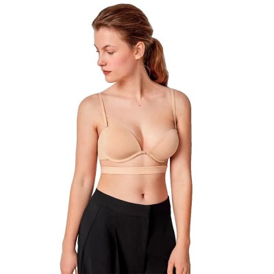 дамско,бельо,дамски,бикини,и,танкини,gisela,detachable,extreme,neckline,50,positions,bra,beige,(nude)