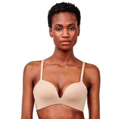 дамско,бельо,дамски,бикини,и,танкини,gisela,extreme,plunge,push,up,bra,beige,(nude)