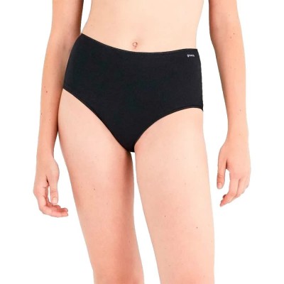дамско,бельо,дамски,бикини,и,танкини,gisela,high,waist,organic,cotton,panties,black,(black)