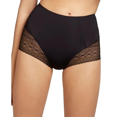 дамско,бельо,дамски,бикини,и,танкини,gisela,high,waist,shaping,flat,stomach,effect,panties,black,(black)