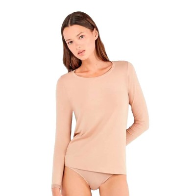 дамско,бельо,дамски,бикини,и,танкини,gisela,lenzing,modal,long,sleeve,base,layer,beige,(nude)