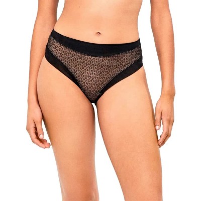 дамско,бельо,дамски,бикини,и,танкини,gisela,monogram,jacquard,fabric,panties,black,(black)