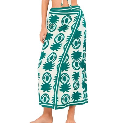 пола,дамски,поли,и,рокли,gisela,pineapple,print,pareo,skirt,green,(printed)